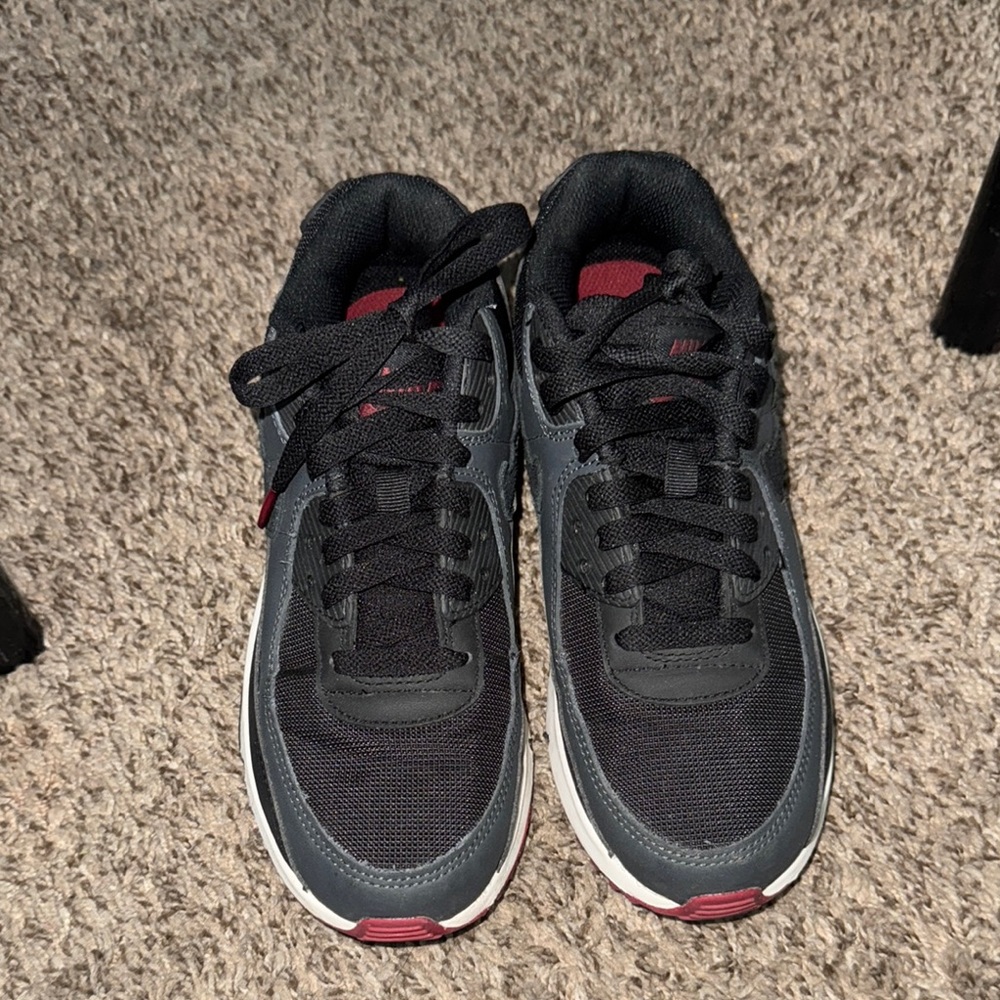 Nike Black and Gray Sneakers with Cushioned Sole
